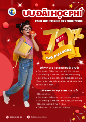 Ưu đãi học phí siêu hấp dẫn cho học sinh