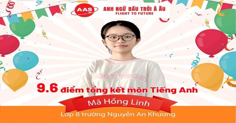 Thành tích học tập tốt của các bé tại AAS