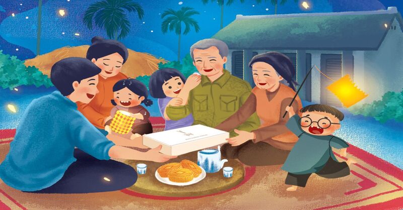 Trung thu cũng là lúc sum họp và đoàn tụ với gia đình