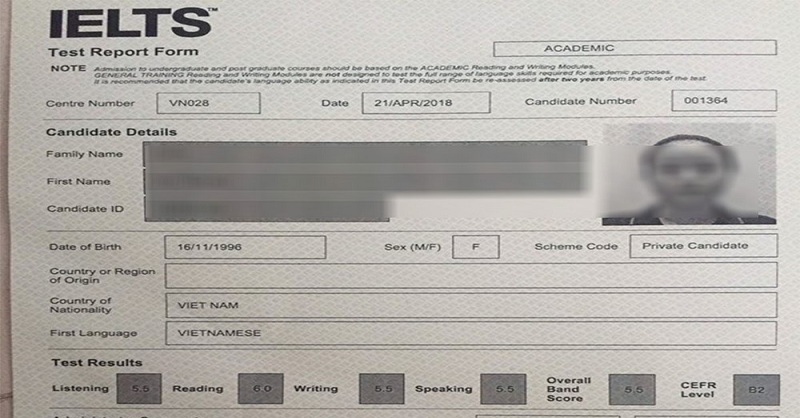 chứng chỉ IELTS 